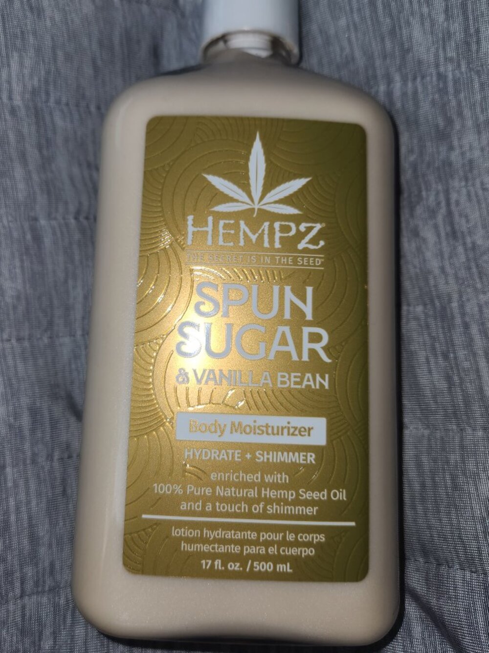 New Hempz Spun Sugar & Vanilla Bean Moisturizer 17 oz